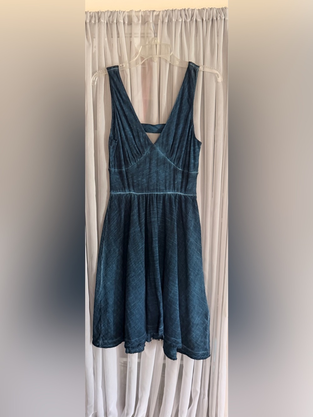Amadi by Anthropologie Sea Blue Sleeveless Lucille Dress Small New